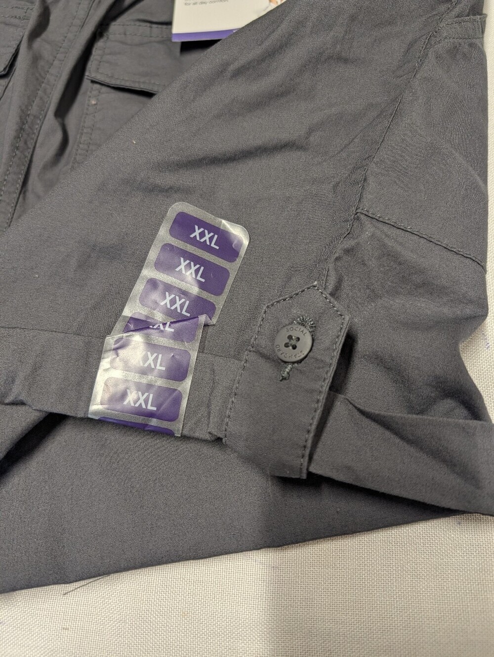 Social Standard by Sanctuary Hero Women Utility Short Gray Size XXL Roll Tab NWT - Picture 4 of 8